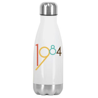 Retro Vintage 1984 40th Birthday Stainless Steel Insulated Water Bottle