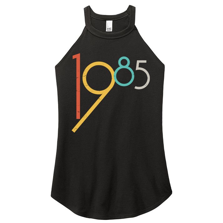 Retro Vintage 1985 40th Birthday Women's Perfect Tri Rocker Tank