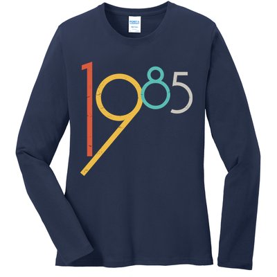 Retro Vintage 1985 40th Birthday Ladies Long Sleeve Shirt