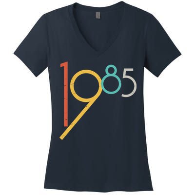 Retro Vintage 1985 40th Birthday Women's V-Neck T-Shirt