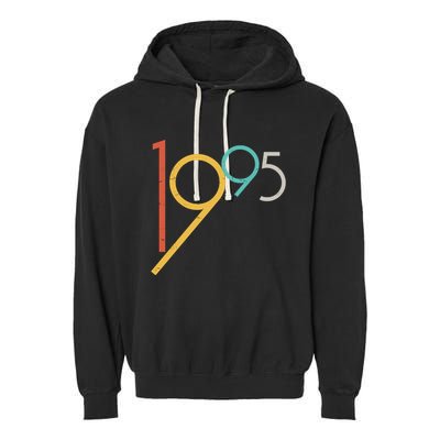 Retro Vintage 1995 30th Birthday Garment-Dyed Fleece Hoodie