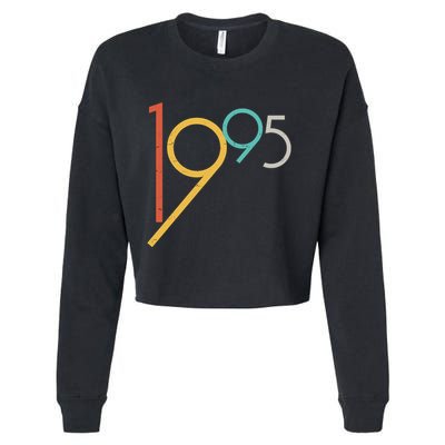 Retro Vintage 1995 30th Birthday Cropped Pullover Crew