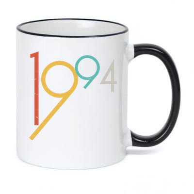 Retro Vintage 1994 30th Birthday 11oz Black Color Changing Mug