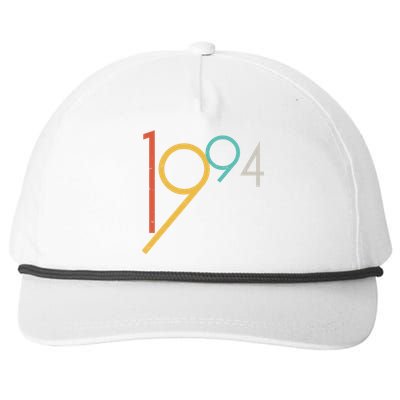 Retro Vintage 1994 30th Birthday Snapback Five-Panel Rope Hat