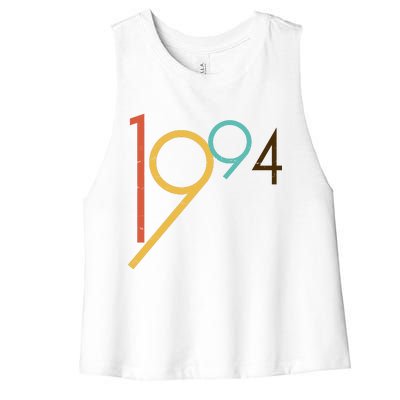 Retro Vintage 1994 30th Birthday Women's Racerback Cropped Tank