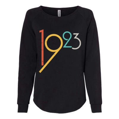 Retro Vintage 1923 100th Birthday Womens California Wash Sweatshirt