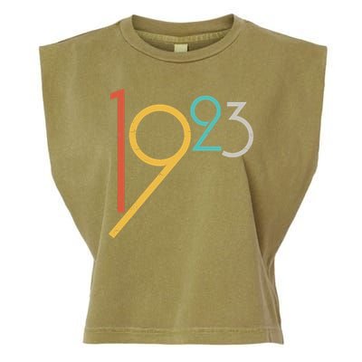 Retro Vintage 1923 100th Birthday Garment-Dyed Women's Muscle Tee