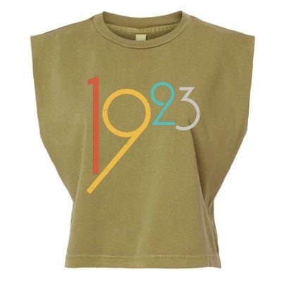 Retro Vintage 1923 100th Birthday Garment-Dyed Women's Muscle Tee