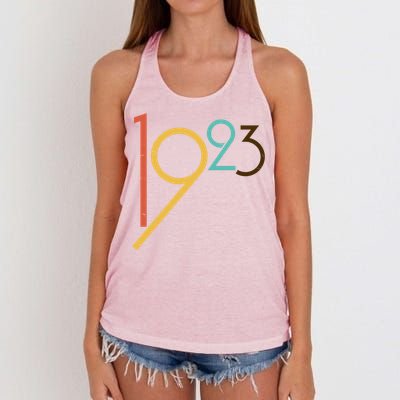 Retro Vintage 1923 100th Birthday Women's Knotted Racerback Tank