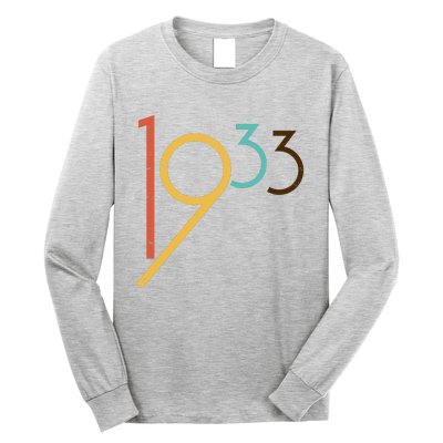 Retro Vintage 1933 90th Birthday Long Sleeve Shirt