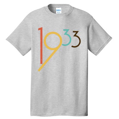 Retro Vintage 1933 90th Birthday Tall T-Shirt