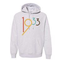 Retro Vintage 1933 90th Birthday Premium Hoodie