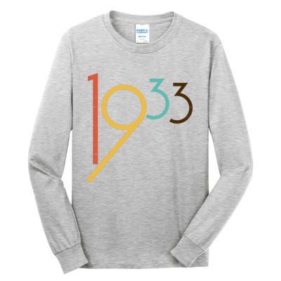 Retro Vintage 1933 90th Birthday Tall Long Sleeve T-Shirt