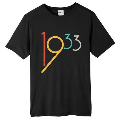 Retro Vintage 1933 90th Birthday Tall Fusion ChromaSoft Performance T-Shirt