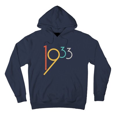 Retro Vintage 1933 90th Birthday Hoodie