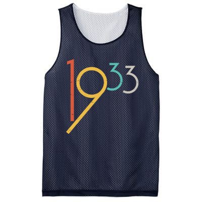 Retro Vintage 1933 90th Birthday Mesh Reversible Basketball Jersey Tank