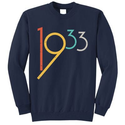 Retro Vintage 1933 90th Birthday Tall Sweatshirt