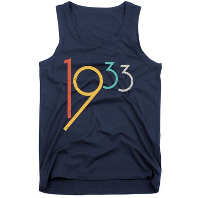 Retro Vintage 1933 90th Birthday Tank Top