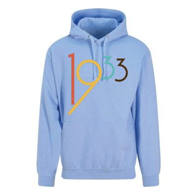 Retro Vintage 1933 90th Birthday Unisex Surf Hoodie