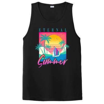 Retro Vintage 1980s Eternal Summer Tropical Vacation Time PosiCharge Competitor Tank