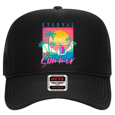 Retro Vintage 1980s Eternal Summer Tropical Vacation Time Hat