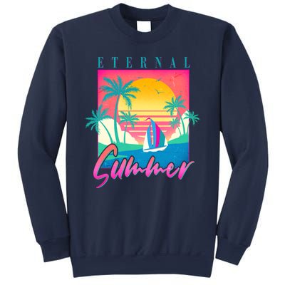 Retro Vintage 1980s Eternal Summer Tropical Vacation Time Sweatshirt