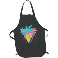 Retro Vintage 1980s Summer Palm Tree Summer Vacation Time Apron
