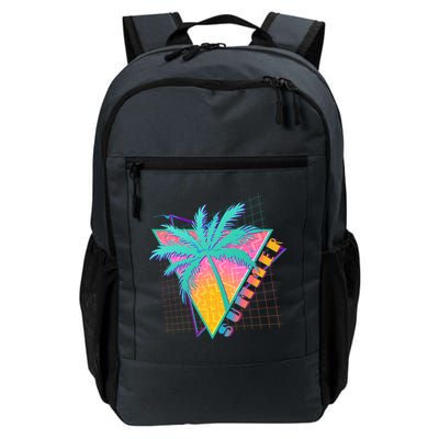 Retro Vintage 1980s Summer Palm Tree Summer Vacation Time Backpack