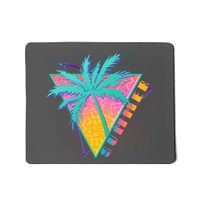 Retro Vintage 1980s Summer Palm Tree Summer Vacation Time Mousepad