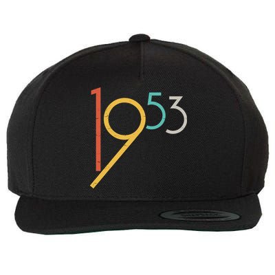 Retro Vintage 1953 70th Birthday Wool Snapback Cap