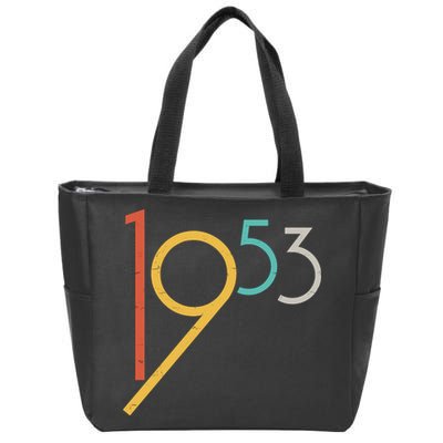 Retro Vintage 1953 70th Birthday Zip Tote Bag