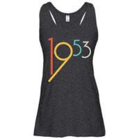 Retro Vintage 1953 70th Birthday Ladies Essential Flowy Tank