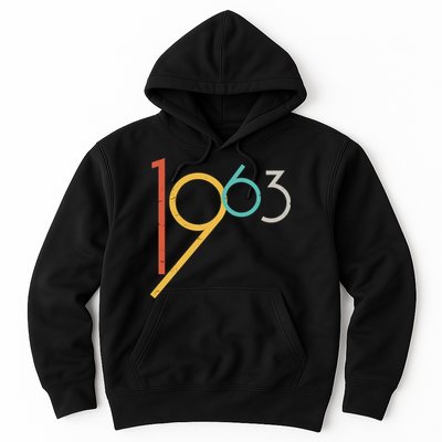 Retro Vintage 1963 60th Birthday Hoodie
