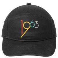 Retro Vintage 1963 60th Birthday 7-Panel Snapback Hat