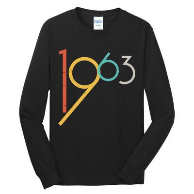Retro Vintage 1963 60th Birthday Tall Long Sleeve T-Shirt