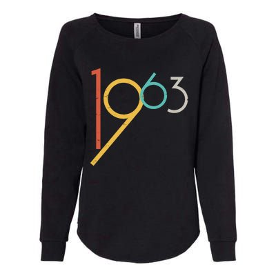 Retro Vintage 1963 60th Birthday Womens California Wash Sweatshirt