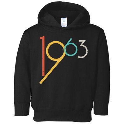 Retro Vintage 1963 60th Birthday Toddler Hoodie