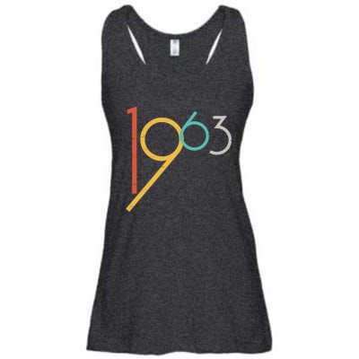 Retro Vintage 1963 60th Birthday Ladies Essential Flowy Tank