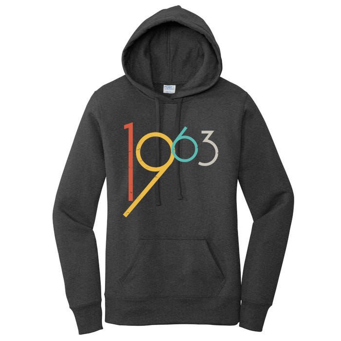 Retro Vintage 1963 60th Birthday Women's Pullover Hoodie