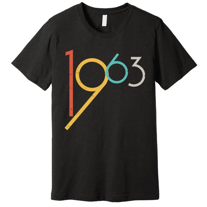 Retro Vintage 1963 60th Birthday Premium T-Shirt