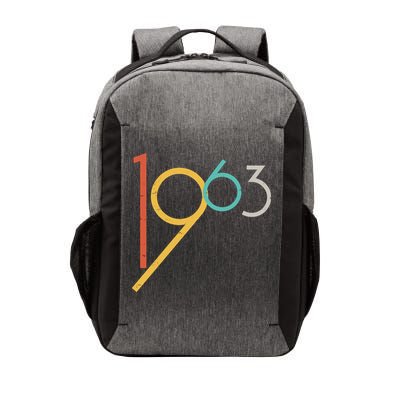 Retro Vintage 1963 60th Birthday Vector Backpack