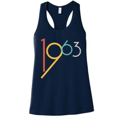 Retro Vintage 1963 60th Birthday Women's Racerback Tank