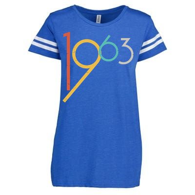 Retro Vintage 1963 60th Birthday Enza Ladies Jersey Football T-Shirt