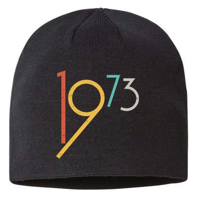Retro Vintage 1973 50th Birthday Sustainable Beanie