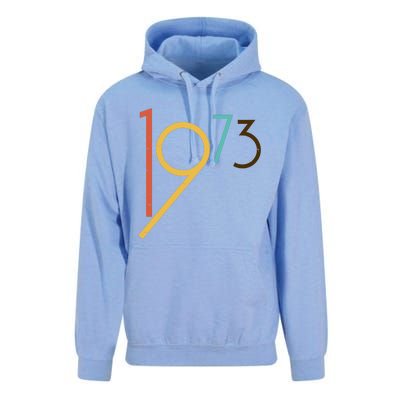 Retro Vintage 1973 50th Birthday Unisex Surf Hoodie