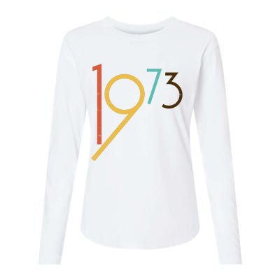 Retro Vintage 1973 50th Birthday Womens Cotton Relaxed Long Sleeve T-Shirt