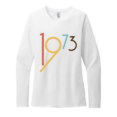 Retro Vintage 1973 50th Birthday Womens CVC Long Sleeve Shirt