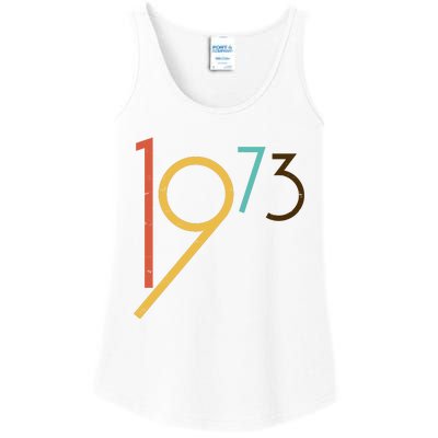 Retro Vintage 1973 50th Birthday Ladies Essential Tank