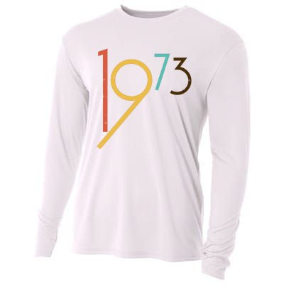 Retro Vintage 1973 50th Birthday Cooling Performance Long Sleeve Crew