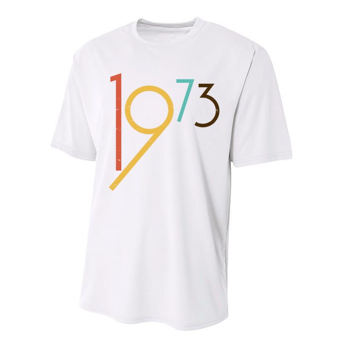 Retro Vintage 1973 50th Birthday Performance Sprint T-Shirt